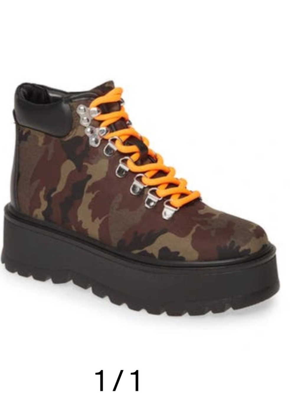 Steve Madden stomp hiker boots.
